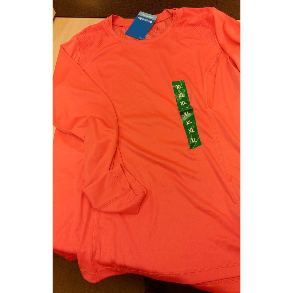 COLUMBIA Women Freezer Coil Omni-Wick Long Sleeve Protection Shirt-Blush Pink - Picture 7 of 8